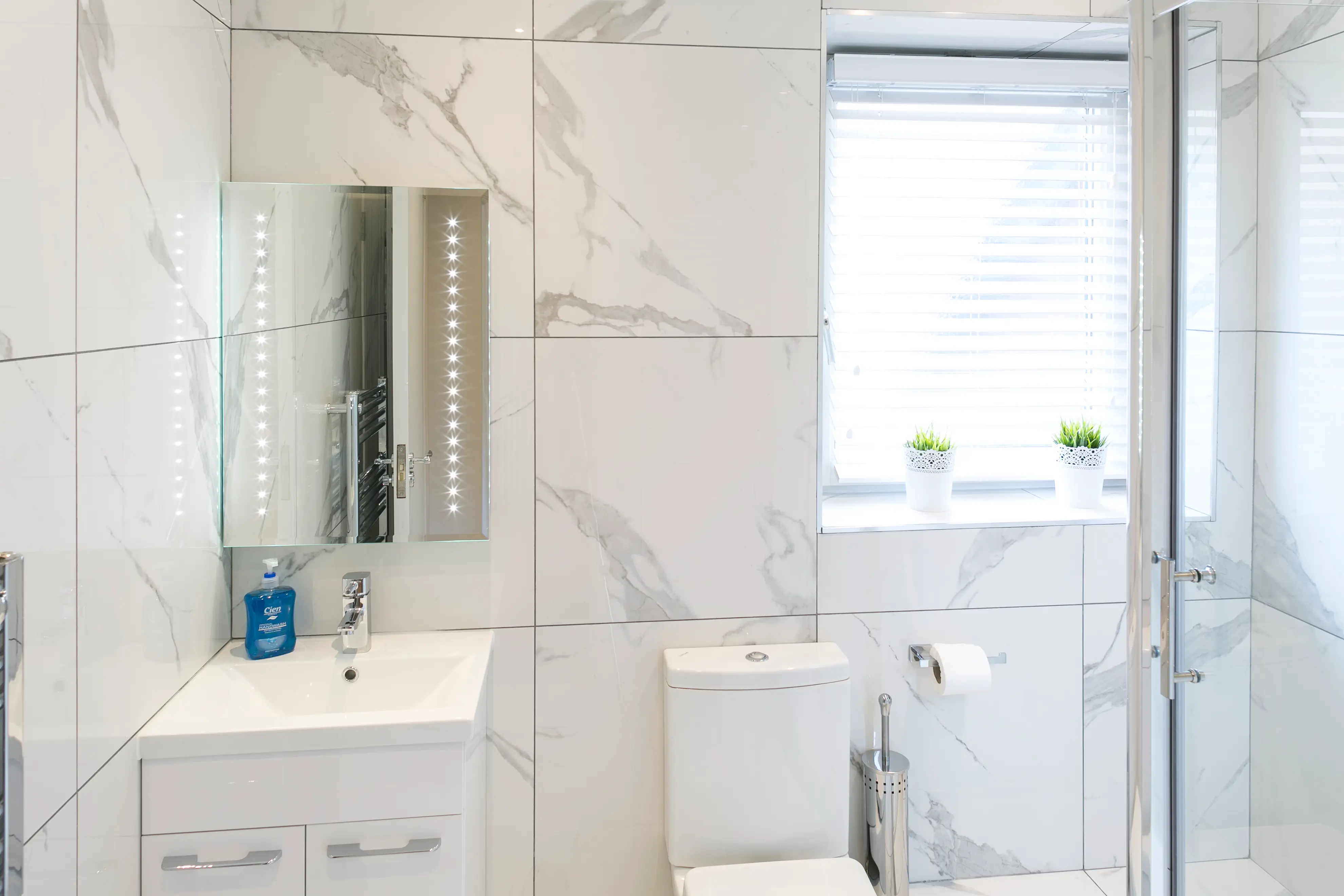 Elegant bathroom with luxury fittings