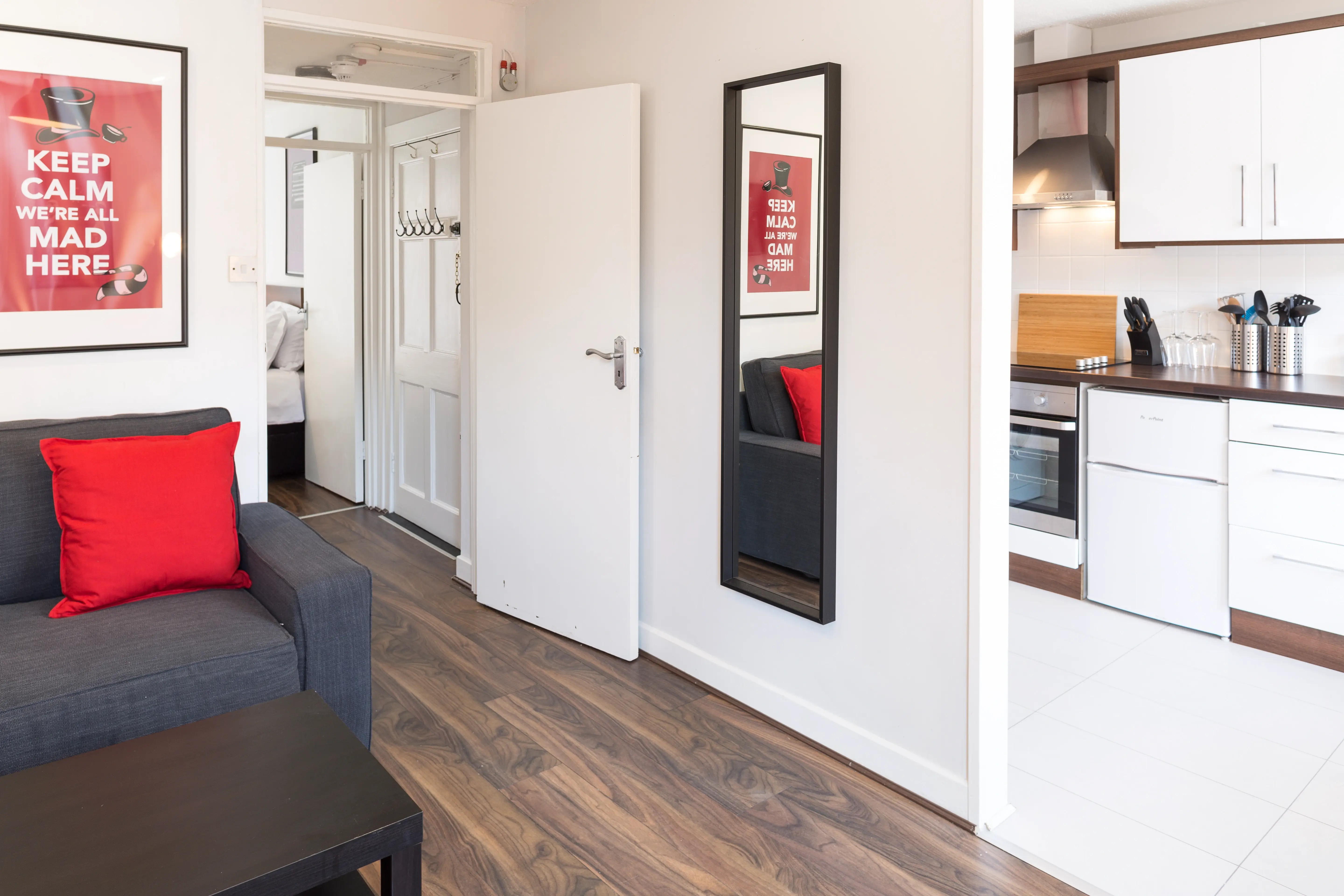 Bright living room with natural light