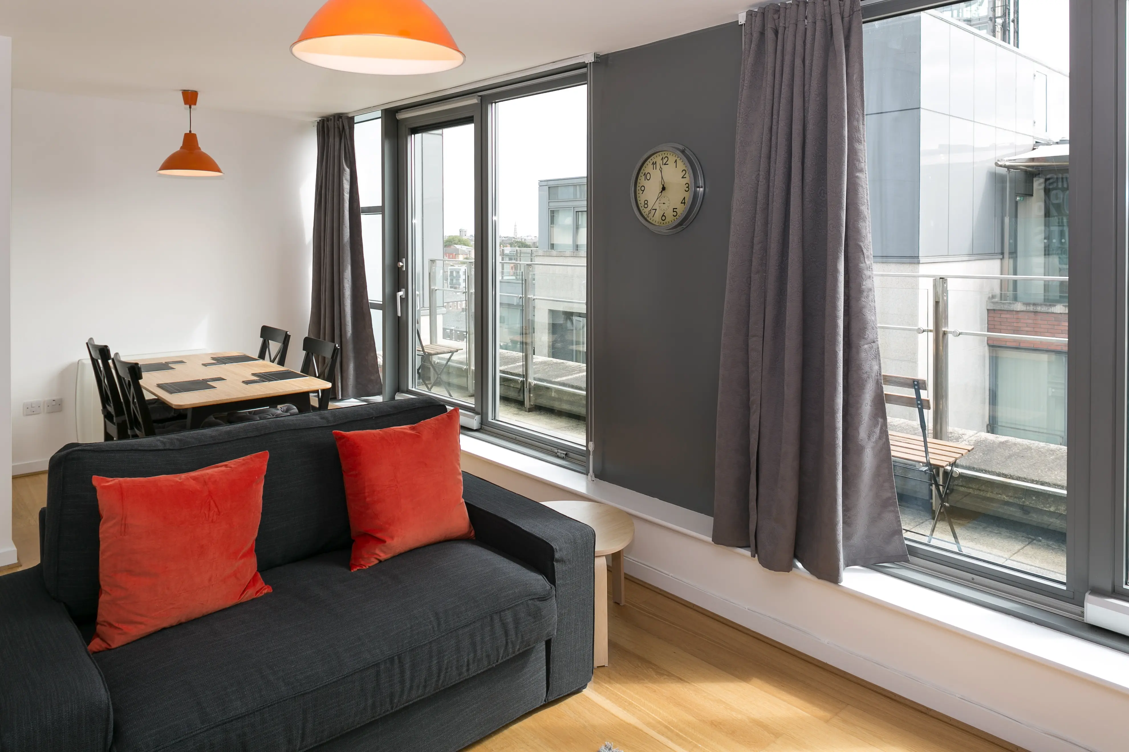 Stylish living room with modern decor